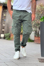 BERNA PANTALONE CARGO - VERDE
