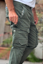 BERNA PANTALONE CARGO - VERDE