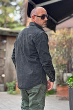 BERNA CAMICIA DENIM - GRIGIO