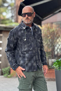 BERNA CAMICIA QUADRO - BLU NOTTE