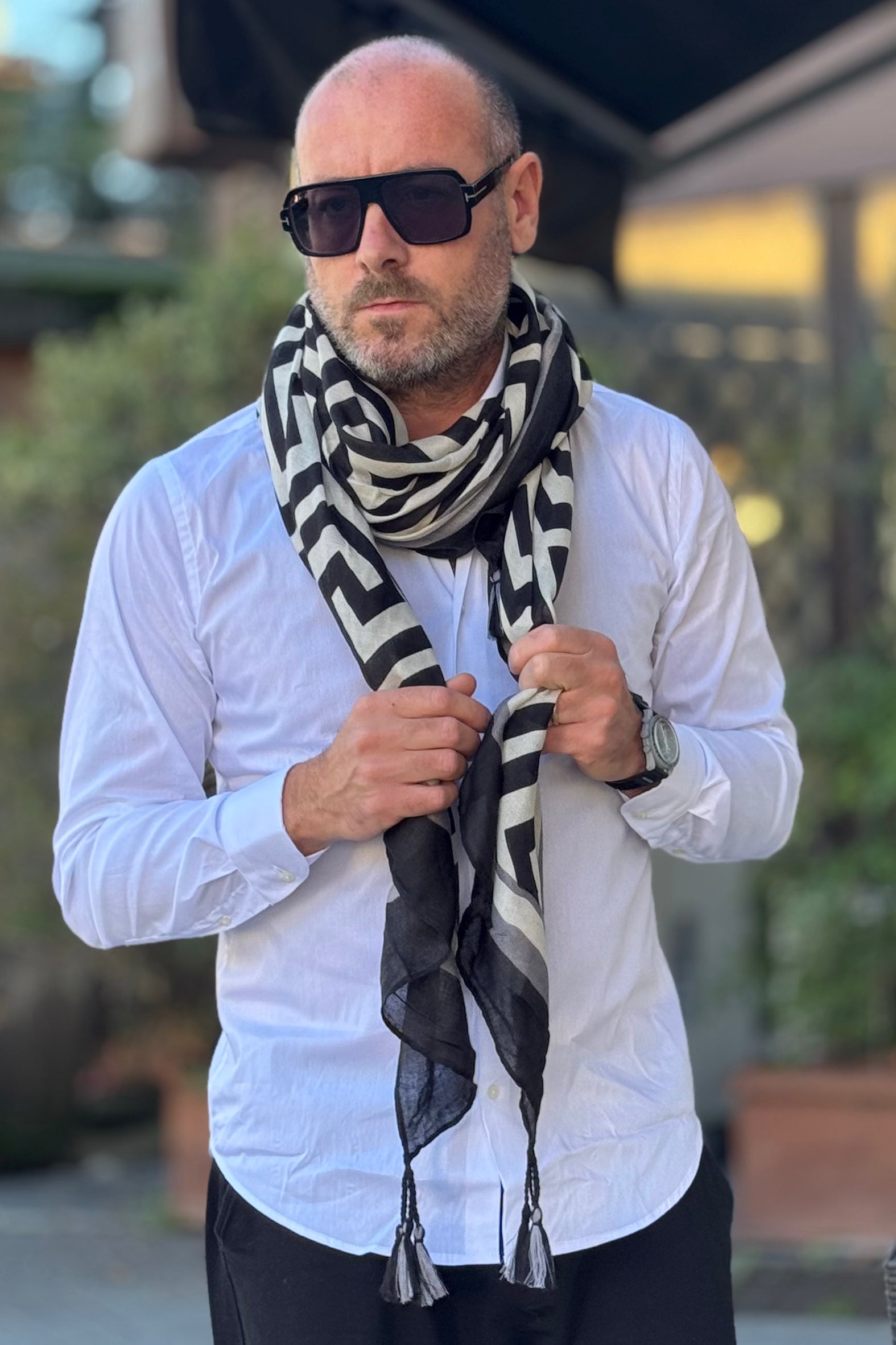 WHITE FLOWERS STOLA FANTASIA