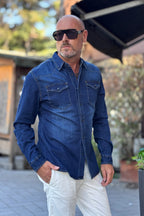 TELAMIRA CAMICIA DENIM - BLU