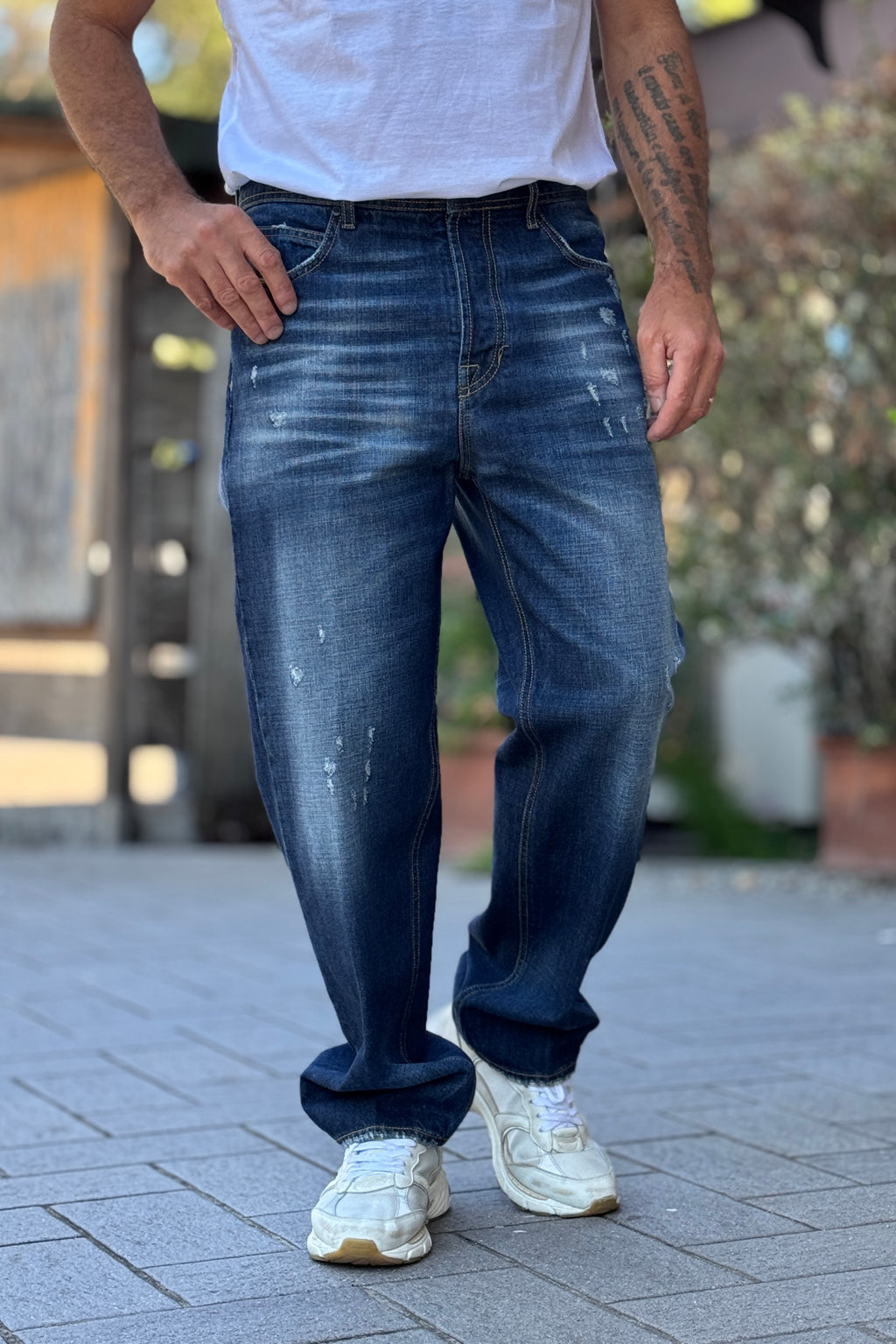 DANIELE ALESSANDRINI DENIM LOOSE FIT