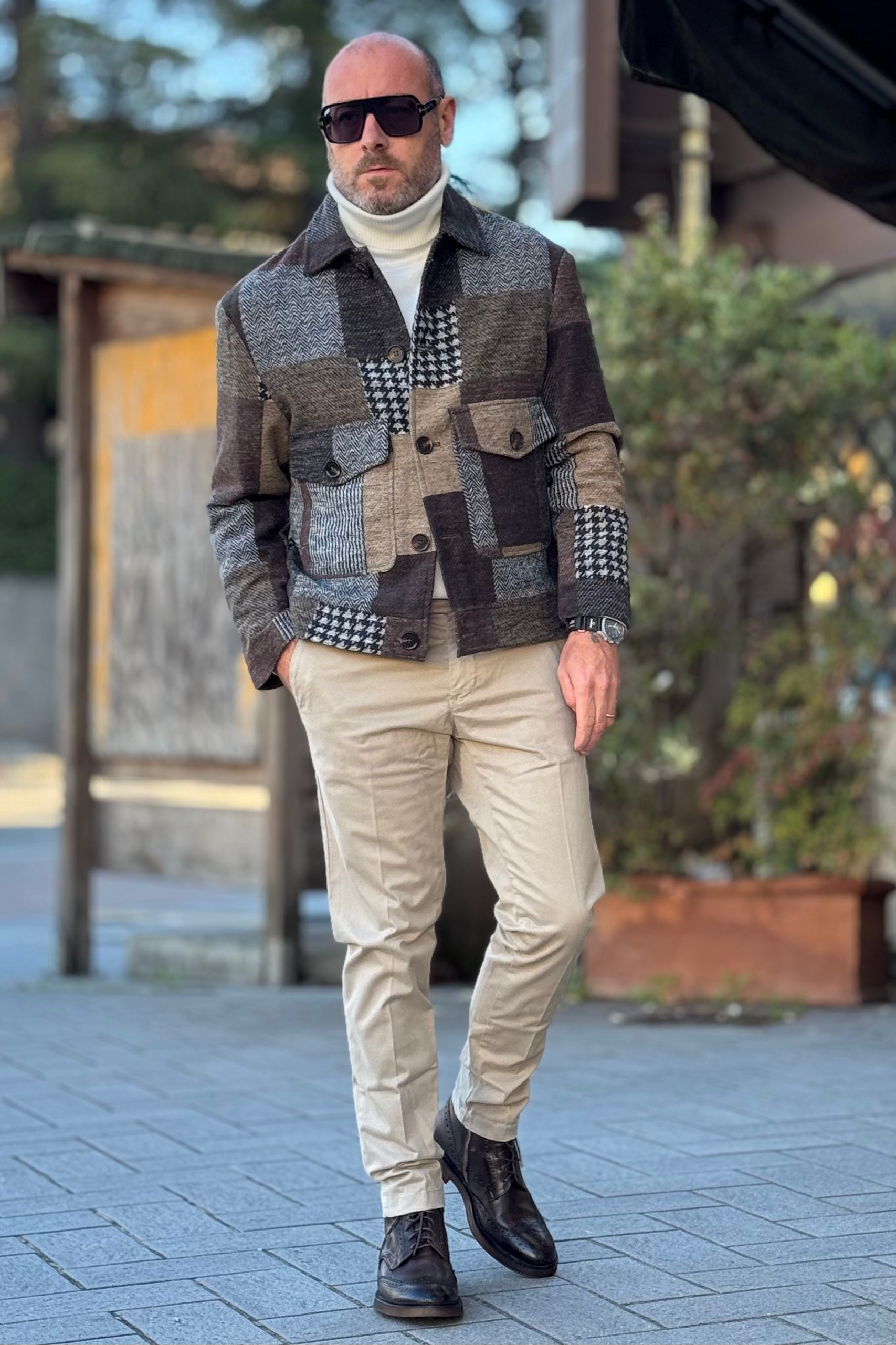 TELAMIRA CAPPOTTINO IN PANNO FANTASIA