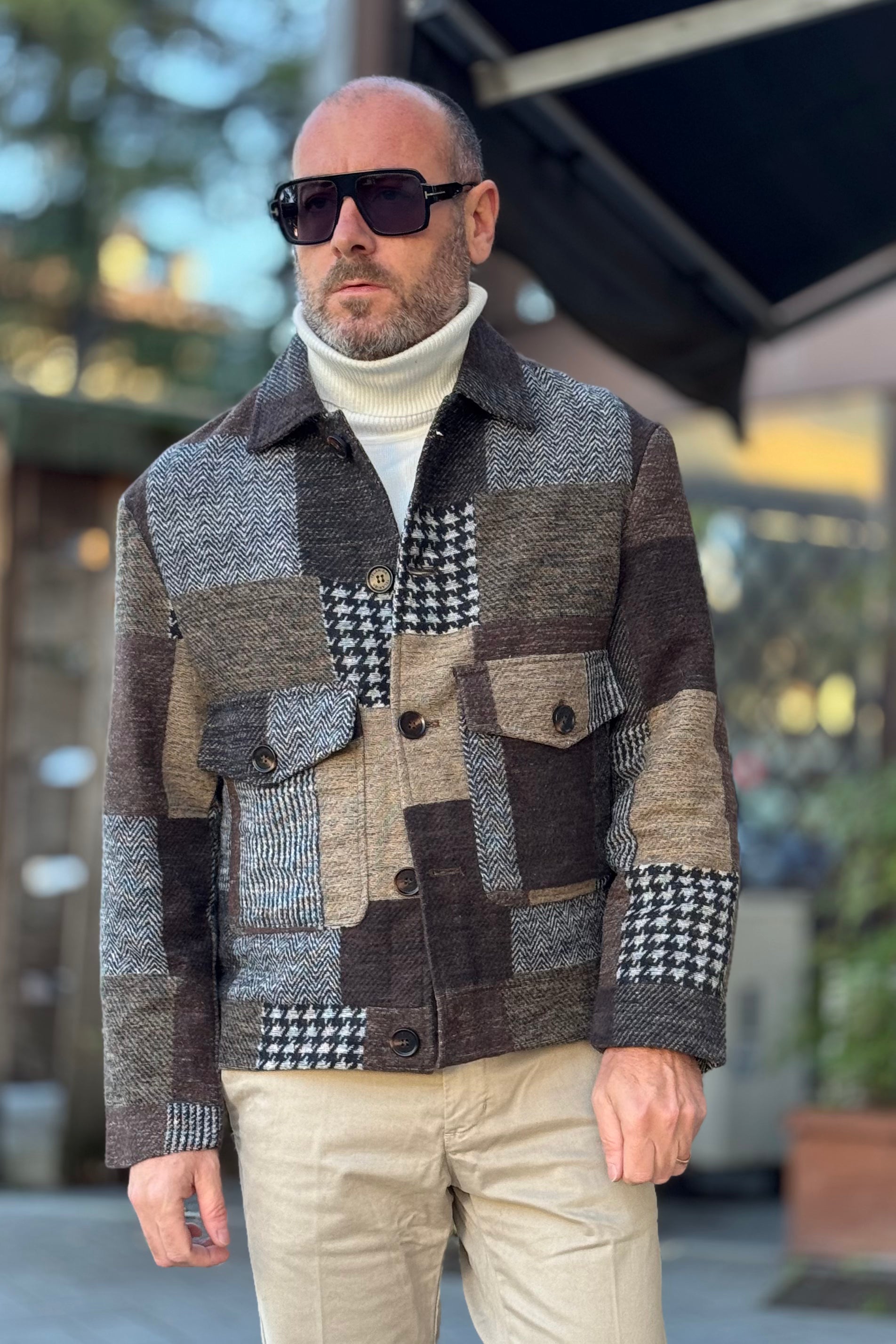 TELAMIRA CAPPOTTINO IN PANNO FANTASIA