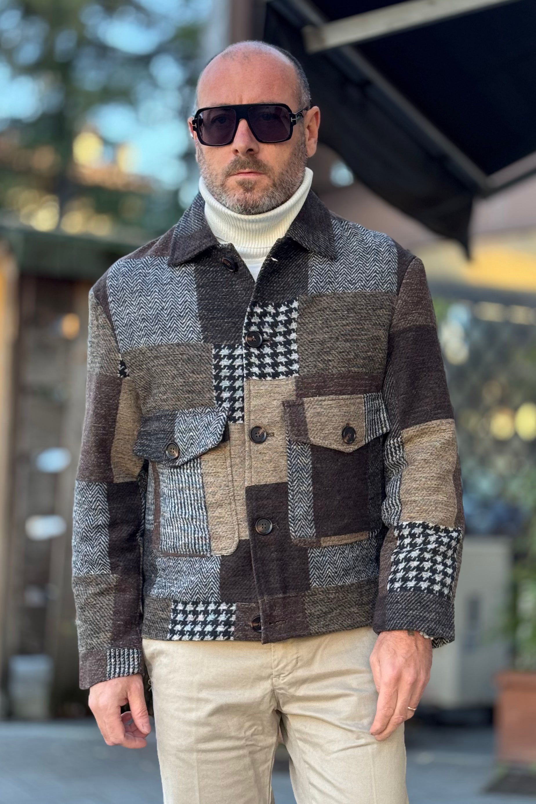 TELAMIRA CAPPOTTINO IN PANNO FANTASIA