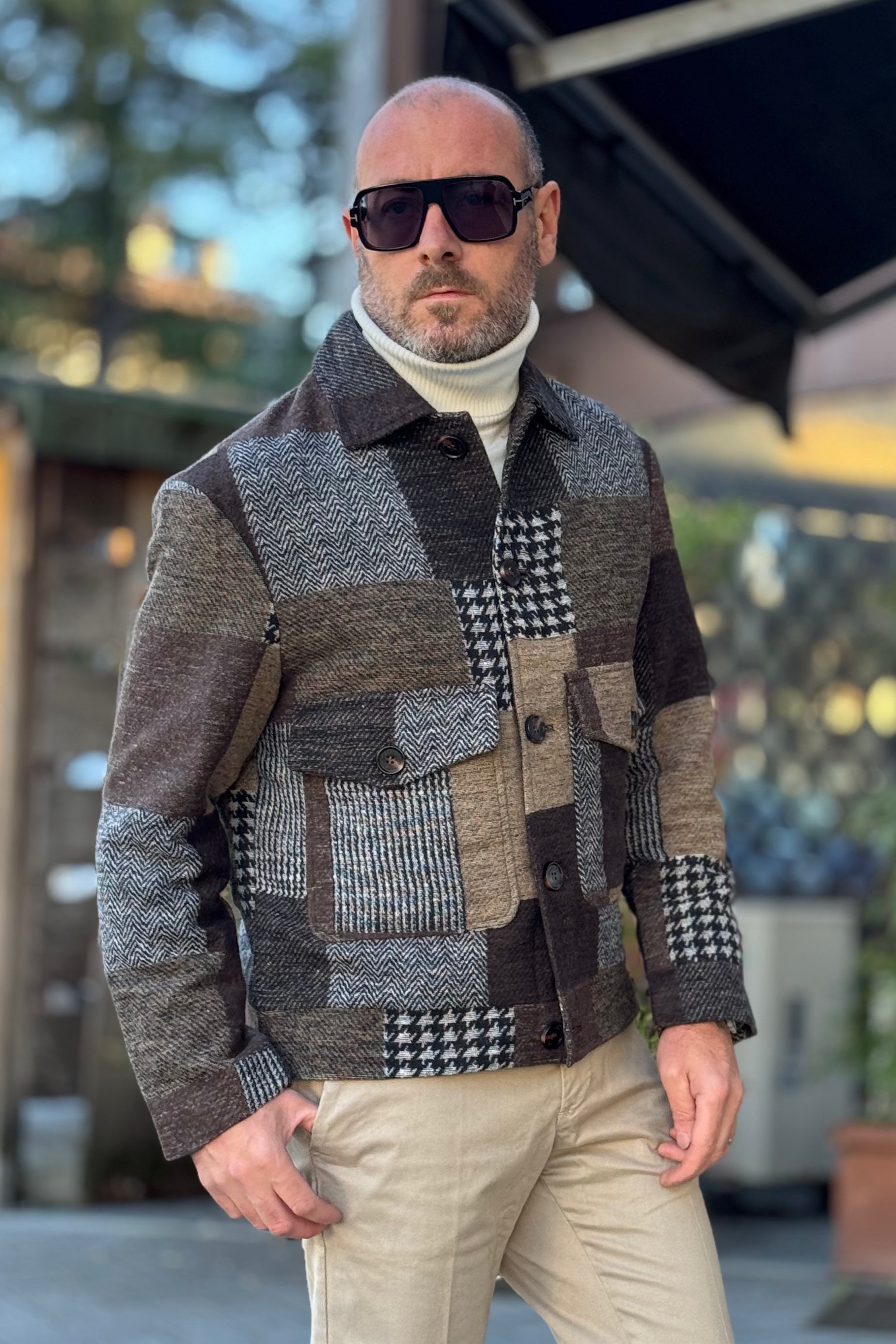 TELAMIRA CAPPOTTINO IN PANNO FANTASIA