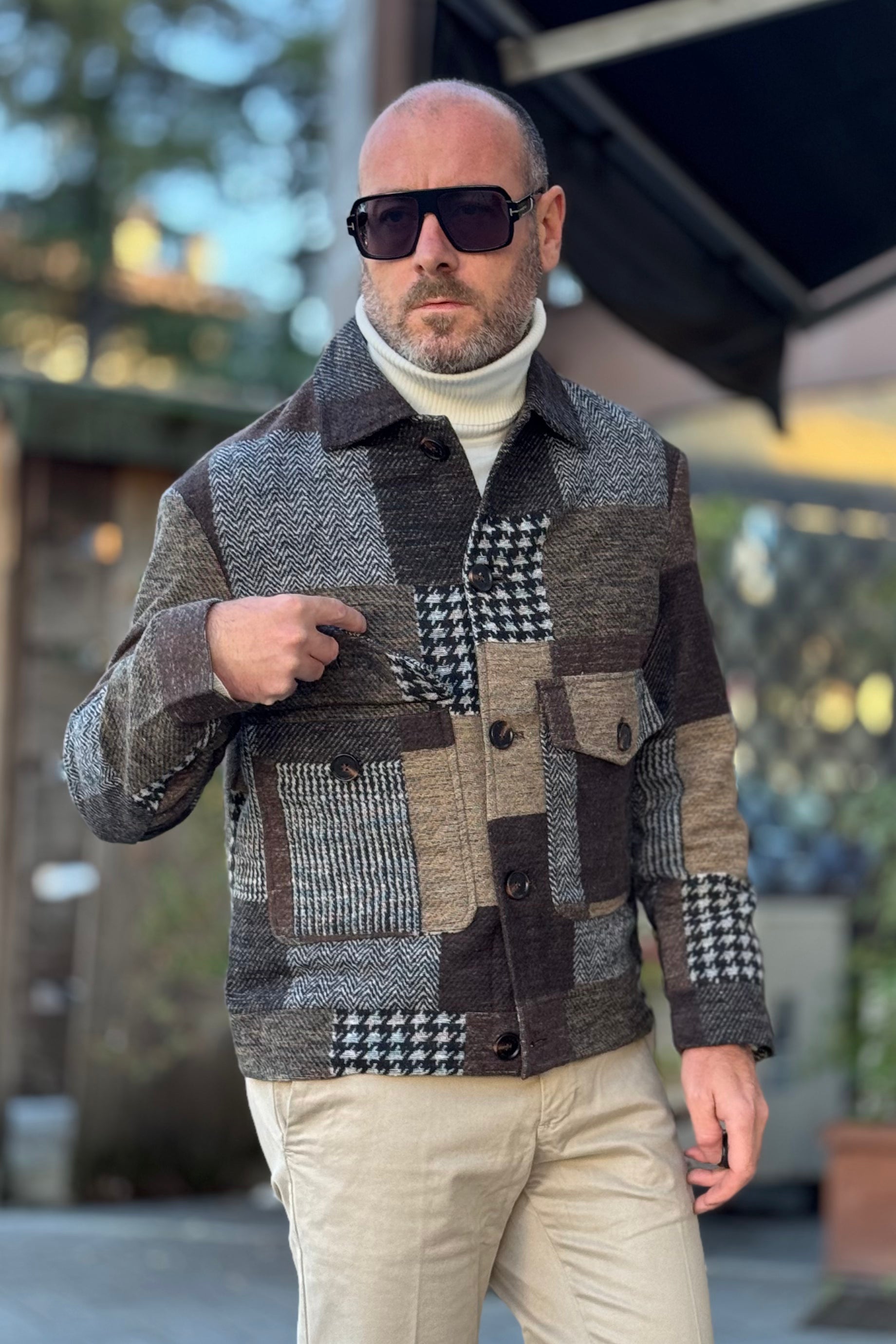 TELAMIRA CAPPOTTINO IN PANNO FANTASIA