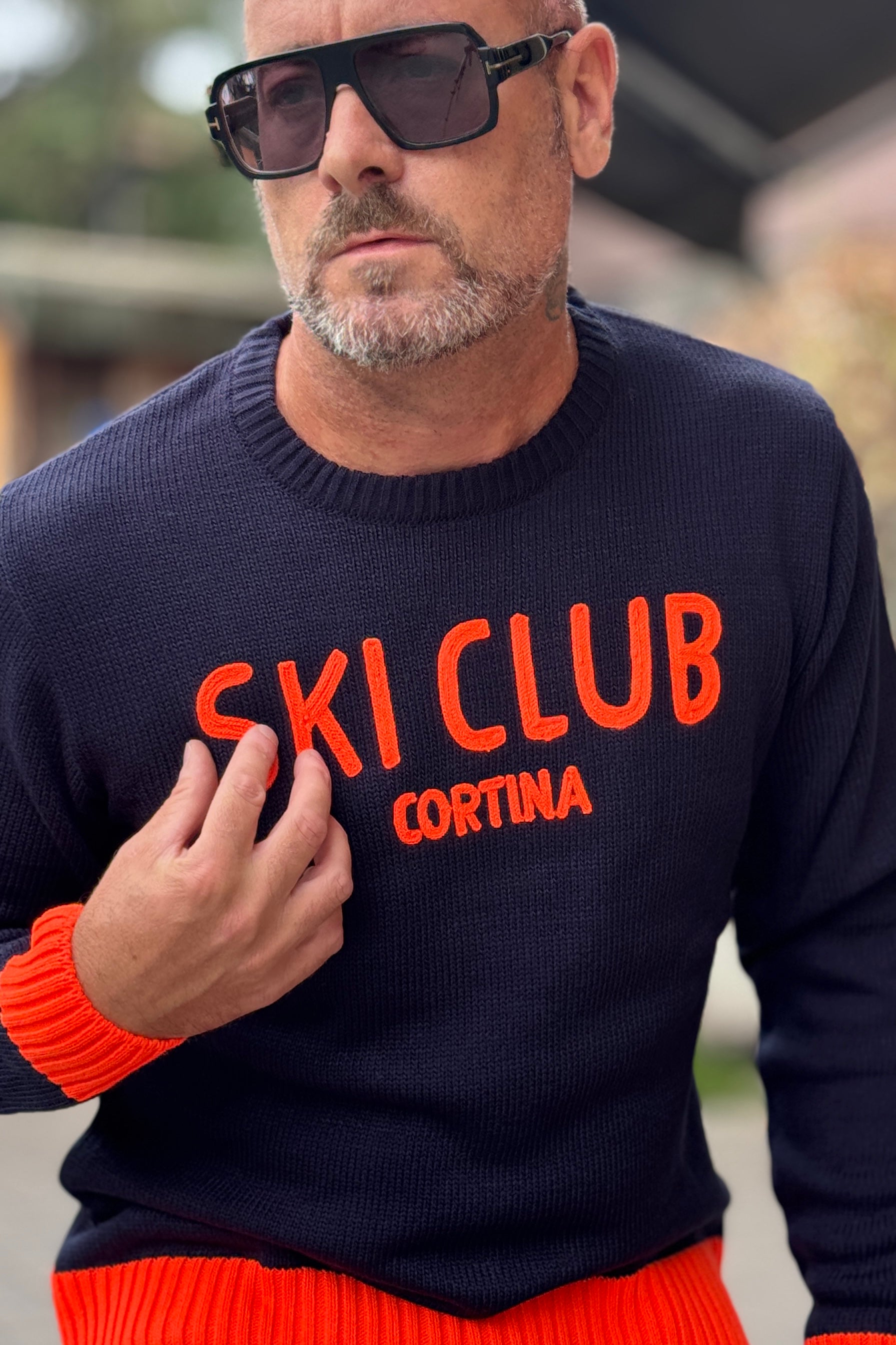 SUPERCULTURE MAGLIA GIROCOLLO - BLU