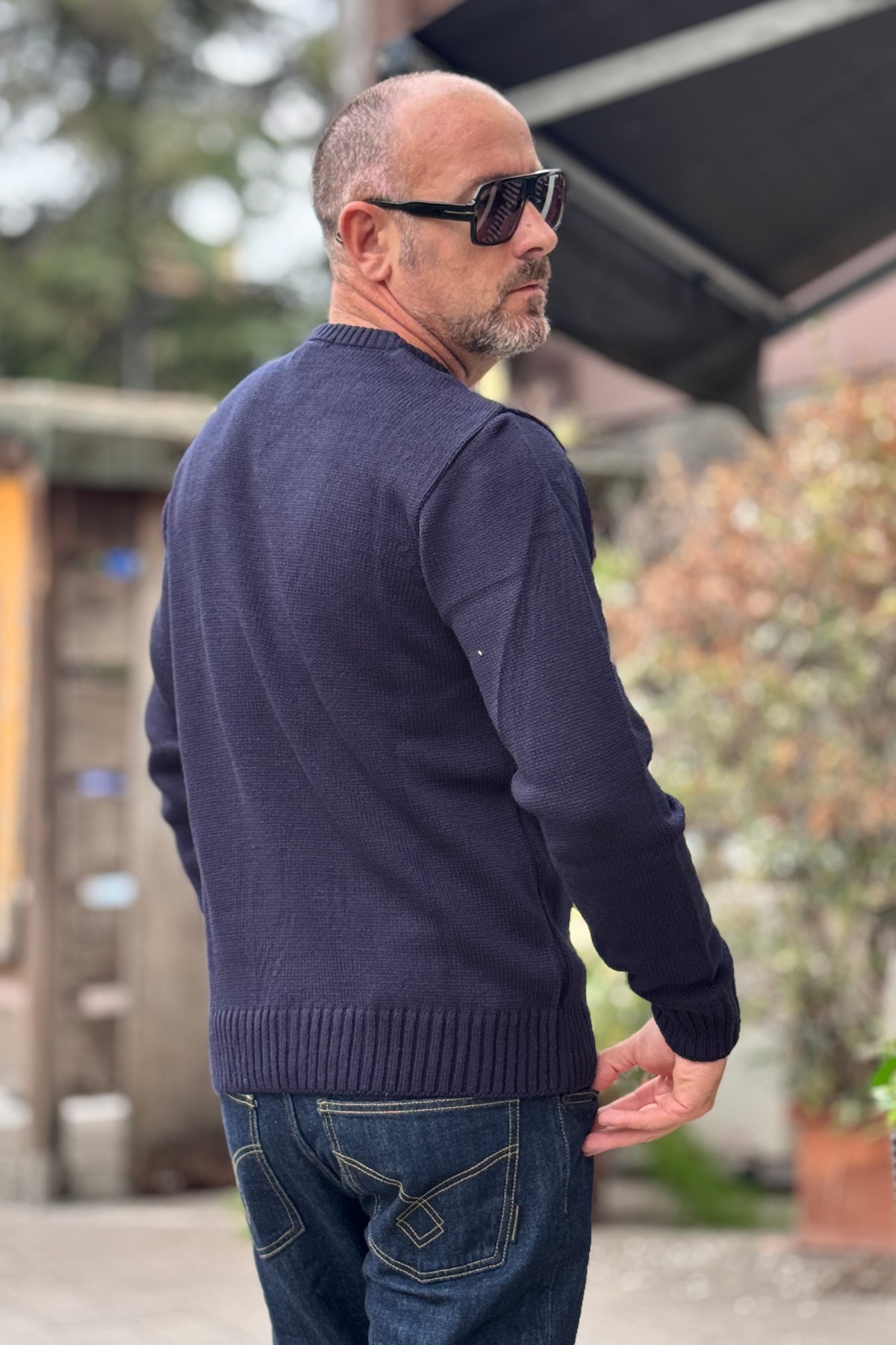 SUPERCULTURE MAGLIA GIROCOLLO GIN TONIC - BLU