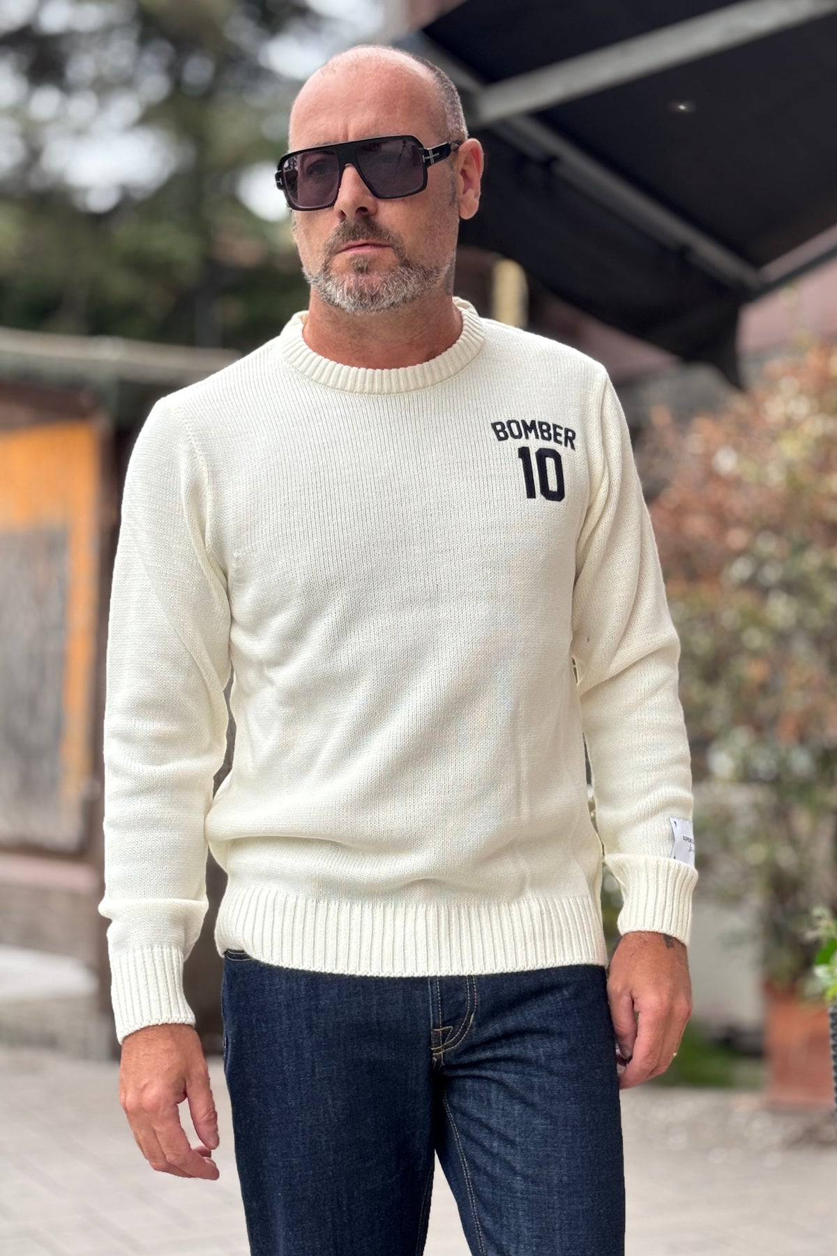 SUPERCULTURE MAGLIA GIROCOLLO JACQUARD