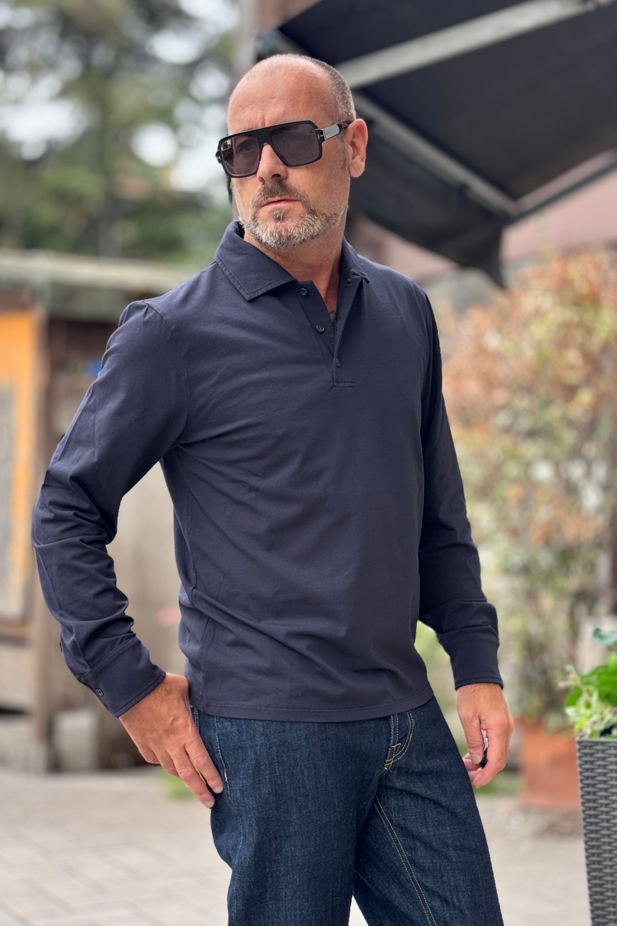 I MARSILI POLO IN JERSEY POLSO CAMICIA - BLU