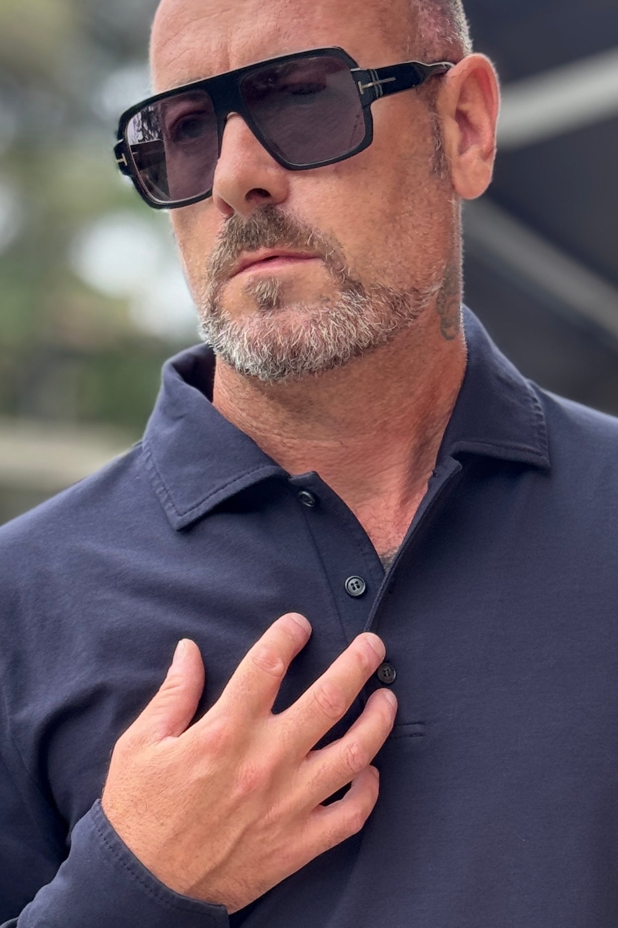 I MARSILI POLO IN JERSEY POLSO CAMICIA - BLU