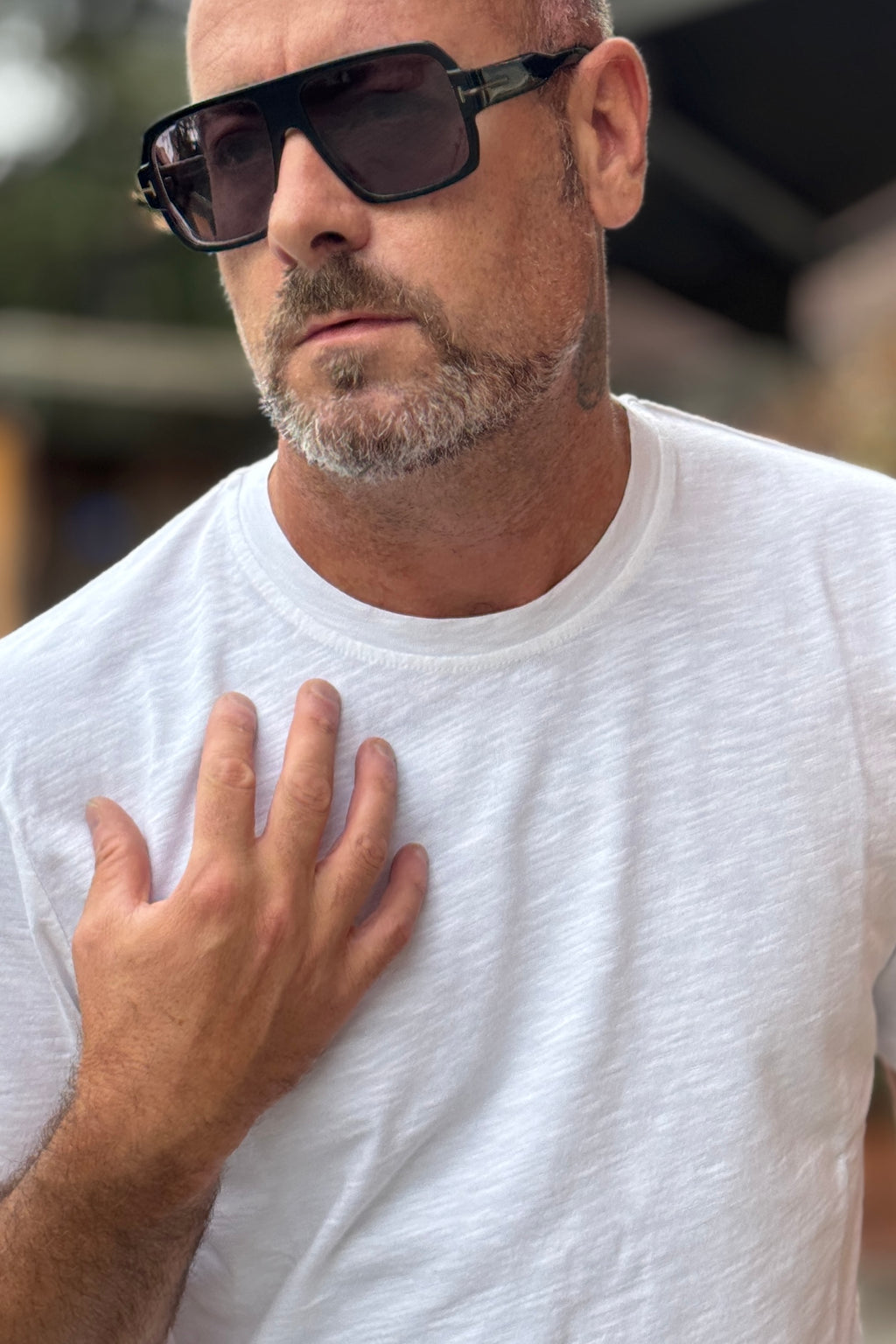 I MARSILI TSHIRT IN PREGIATO COTONE FIAMMATO - BIANCO