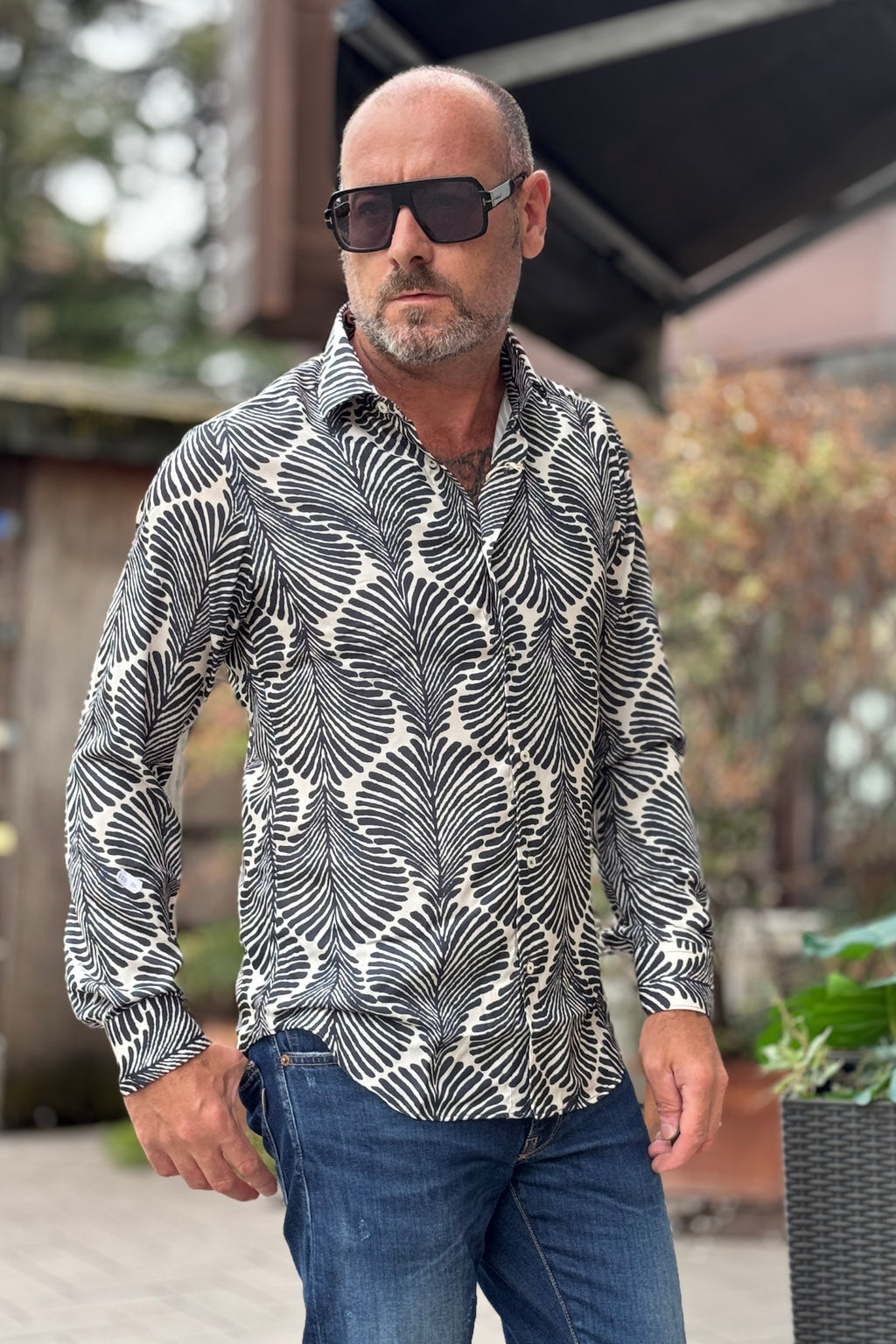 DEUXIEME CAMICIA IN VISCOSA FANTASIA - FLOREALE