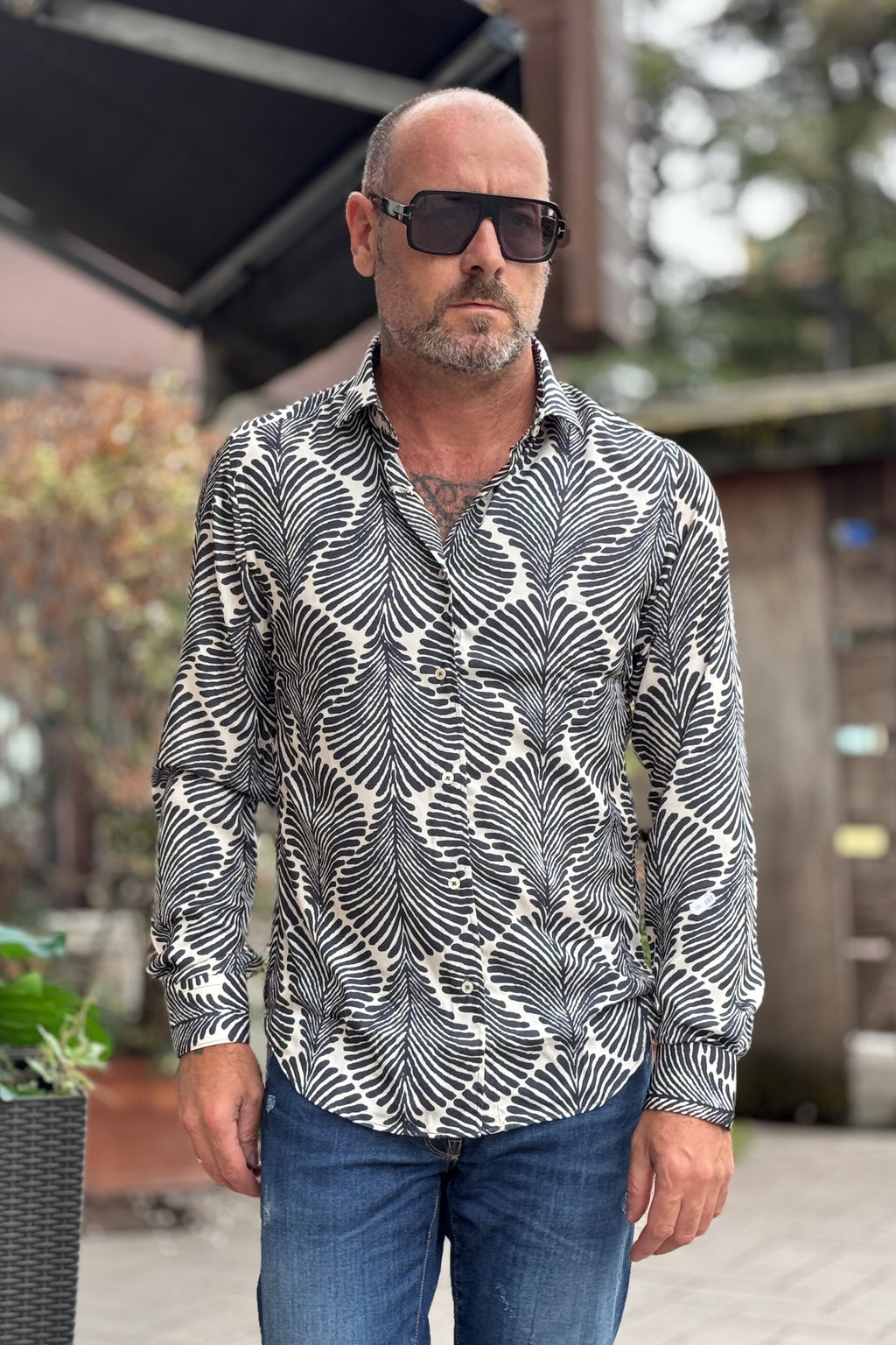 DEUXIEME CAMICIA IN VISCOSA FANTASIA - FLOREALE