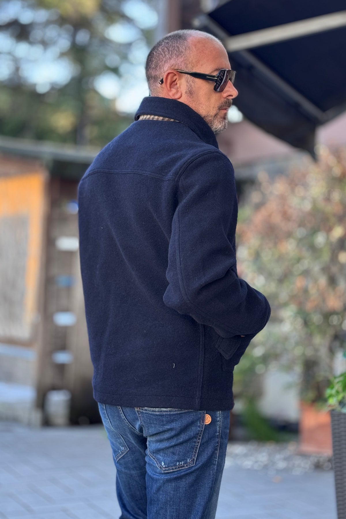 V2 CAPPOTTINO CON GANCI METALLO - BLU