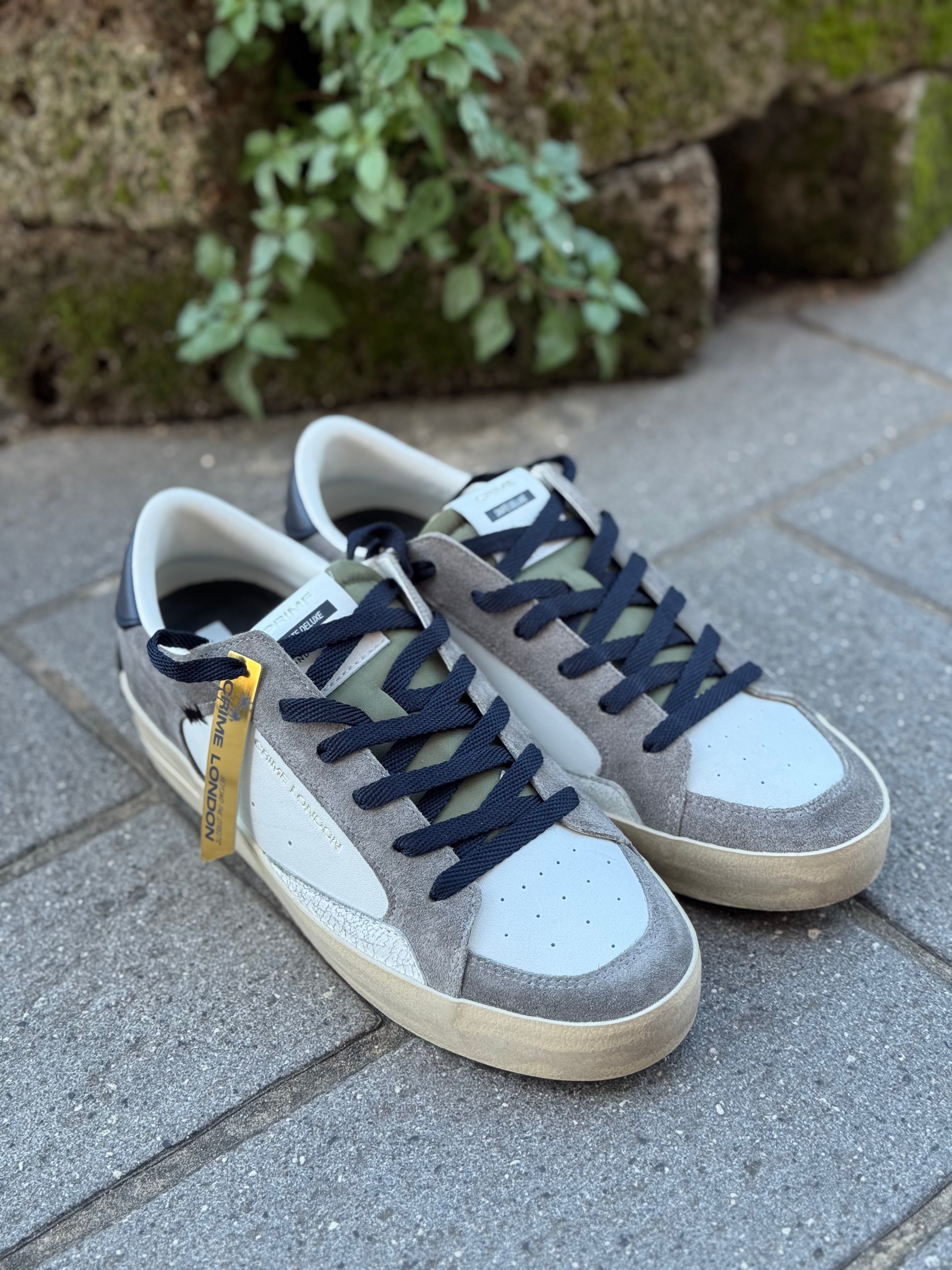 CRIME LONDON SNEAKERS IN SUEDE E PELLE