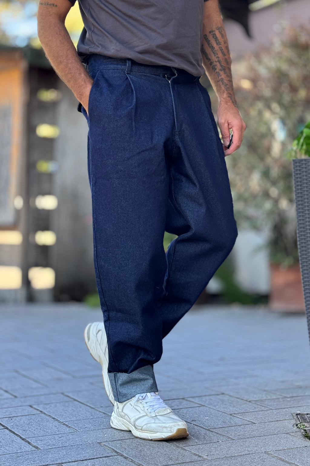 EN AVANCE DENIM CON PIEGHE VITA