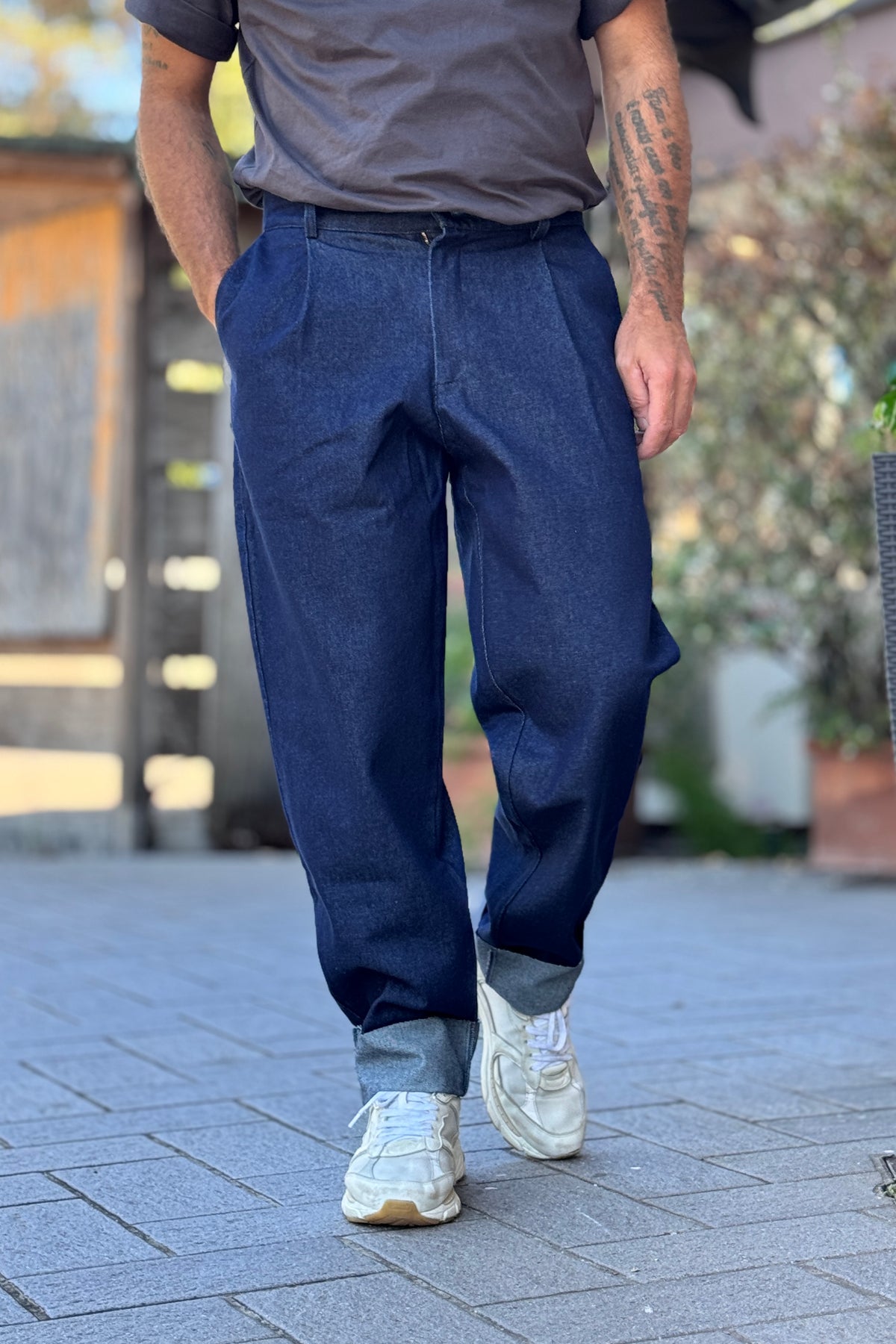 EN AVANCE DENIM CON PIEGHE VITA