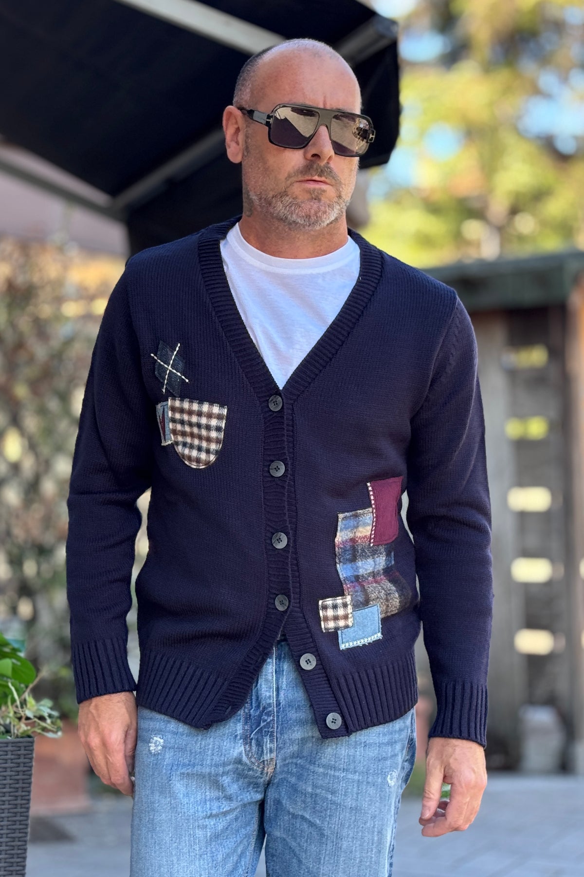V2 CARDIGAN TOPPE - BLU