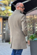 EN AVANCE CAPPOTTO TAGLIO ASSIMETRICO - SPIGATO BEIGE