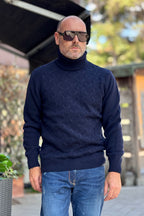 TELAMIRA MAGLIA COLLO ALTO - BLU