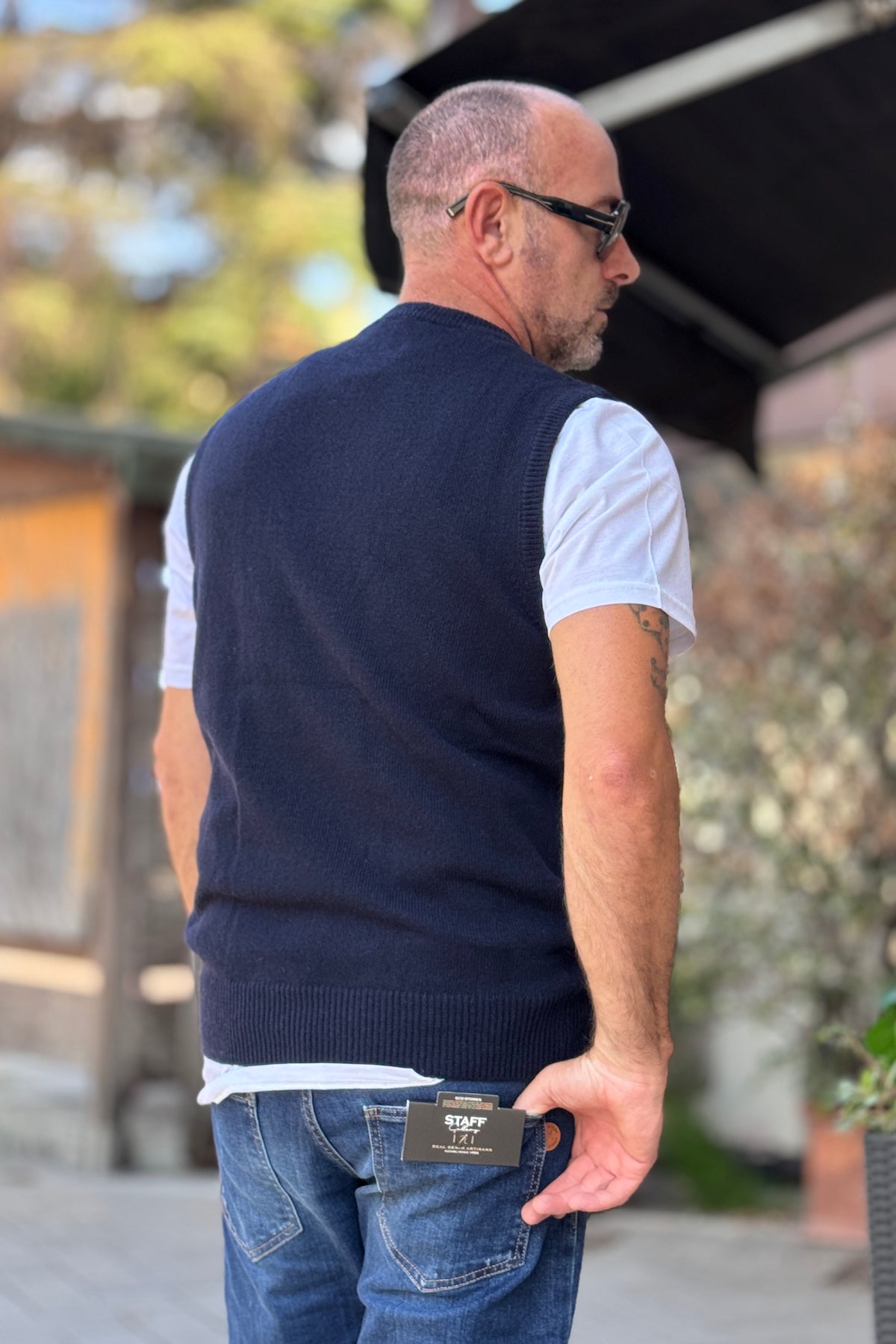 TELAMIRA GILET - BLU