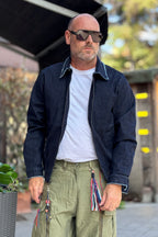 BERNA BOMBER IN DENIM