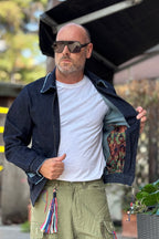 BERNA BOMBER IN DENIM