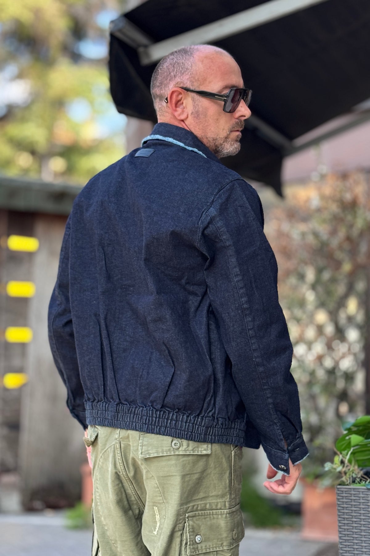 BERNA BOMBER IN DENIM