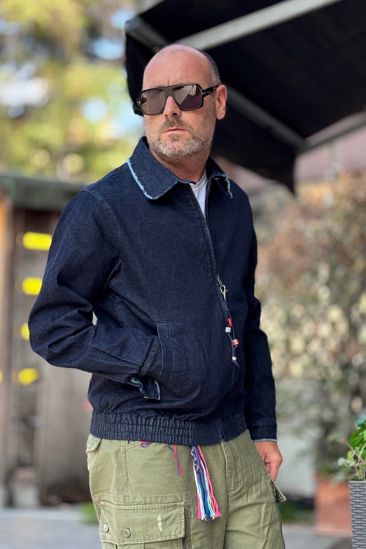 BERNA BOMBER IN DENIM