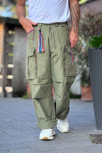 BERNA PANTALONE COMBAT LARGO - VERDE