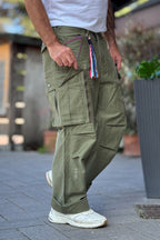 BERNA PANTALONE COMBAT LARGO - VERDE