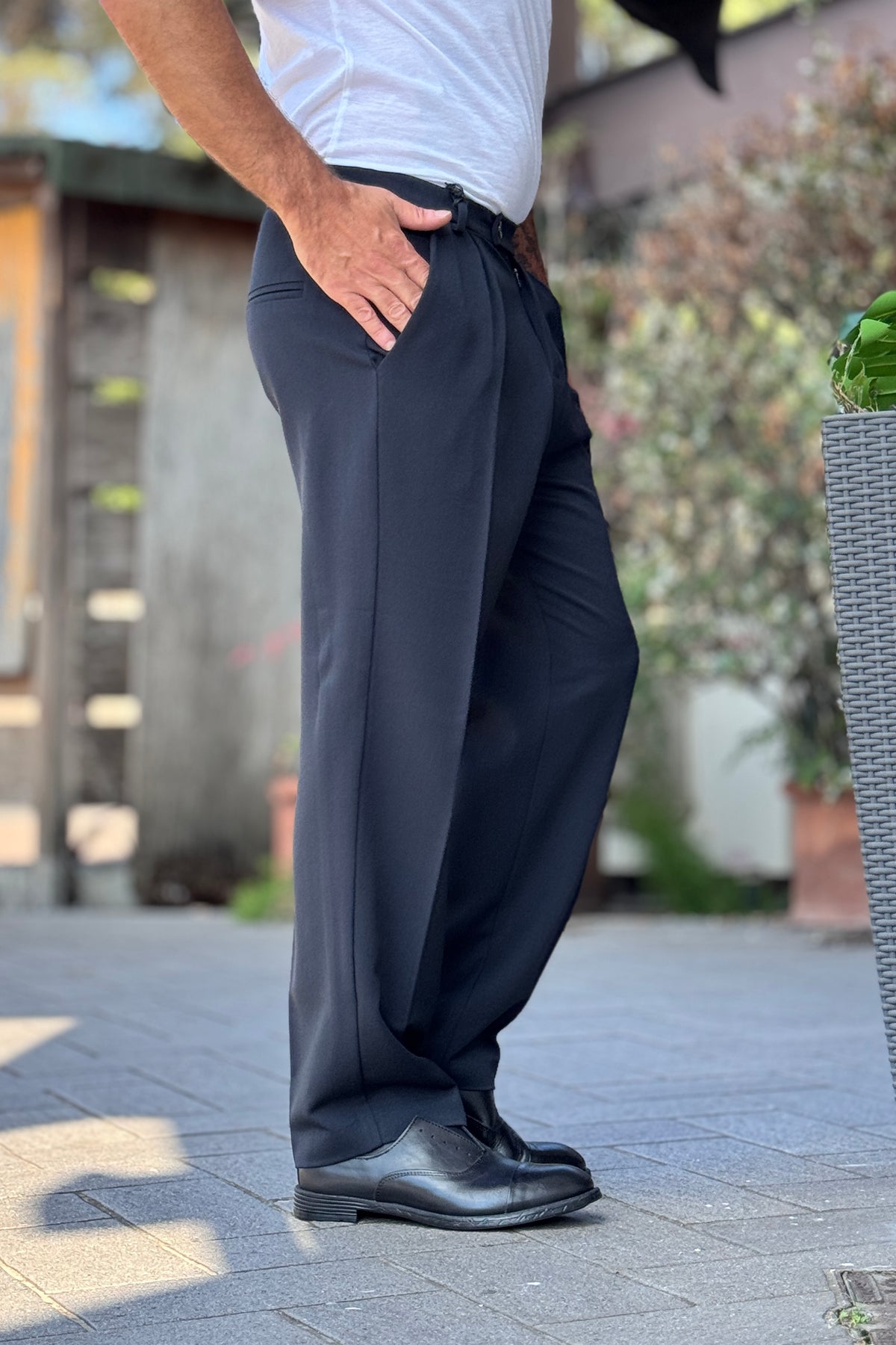 TELAMIRA PANTALONE MORBIDO - BLU
