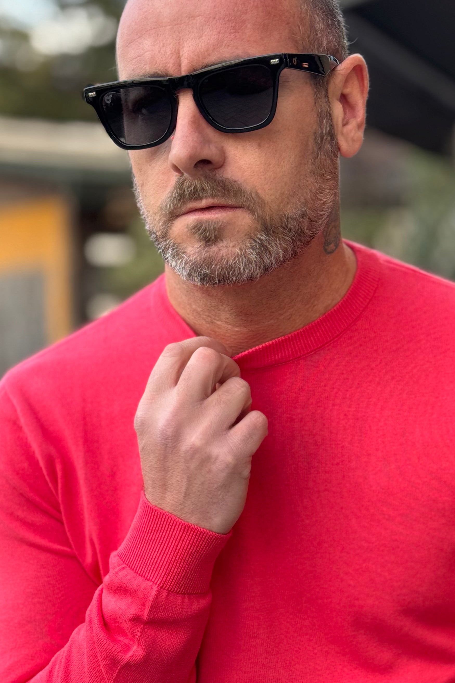 TELAMIRA MAGLIA GIROCOLLO IN COTONE DISPONIBILE IN 5 COLORI