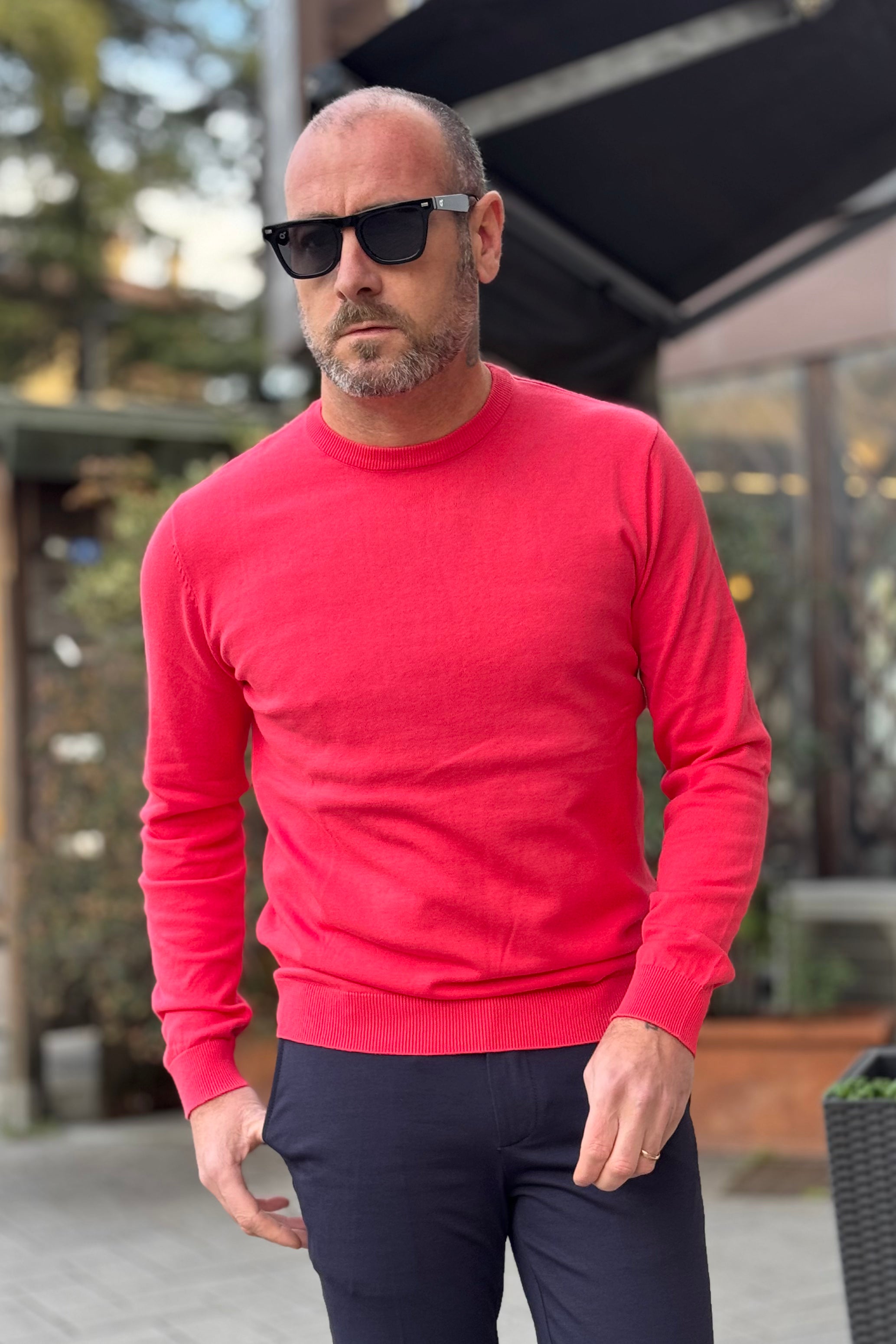 TELAMIRA MAGLIA GIROCOLLO IN COTONE DISPONIBILE IN 5 COLORI