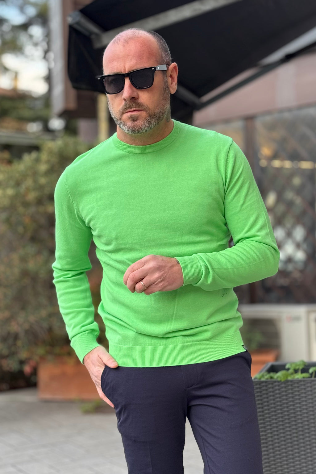TELAMIRA MAGLIA GIROCOLLO IN COTONE DISPONIBILE IN 5 COLORI