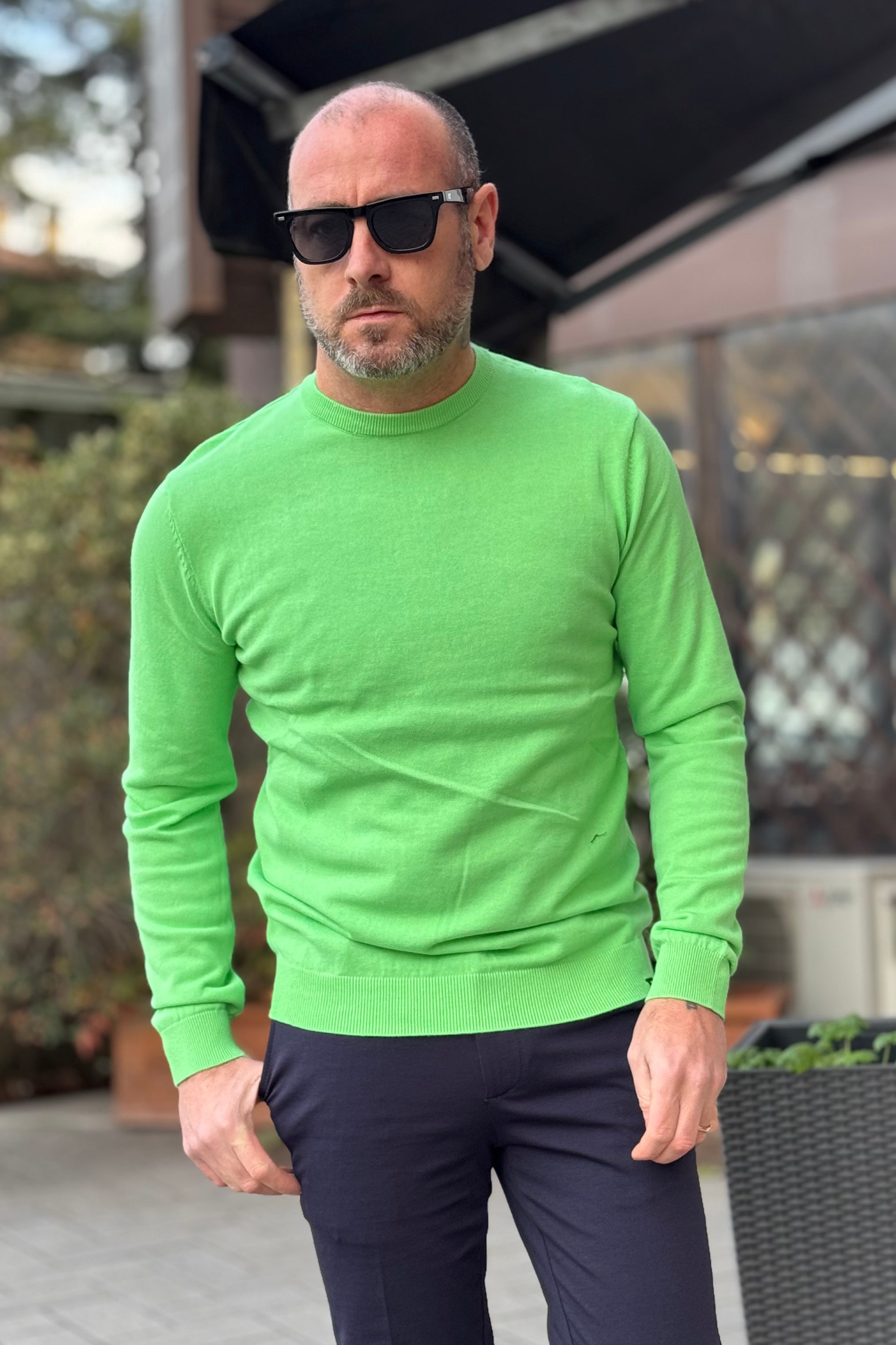 TELAMIRA MAGLIA GIROCOLLO IN COTONE DISPONIBILE IN 5 COLORI