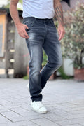 DANIELE ALESSANDRINI DENIM GRIGIO CON SFUMATURE
