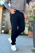 STAFF DENIM ELASTICIZZATO NERO