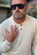 XAGON MAN POLO IN MERINOS COSTE - BEIGE