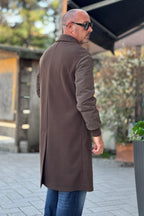 TELAMIRA CAPPOTTO DOPPIOPETTO MANICA BOMBER - MORO