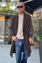 TELAMIRA CAPPOTTO DOPPIOPETTO MANICA BOMBER - MORO