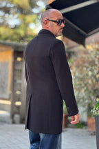 TELAMIRA CAPPOTTO MONOPETTO - NERO