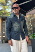 BERNA CAMICIA DENIM LAVAGGIO THE