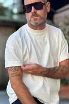 DANIELE ALESSANDRINI TSHIRT OVERFIT - BIANCO