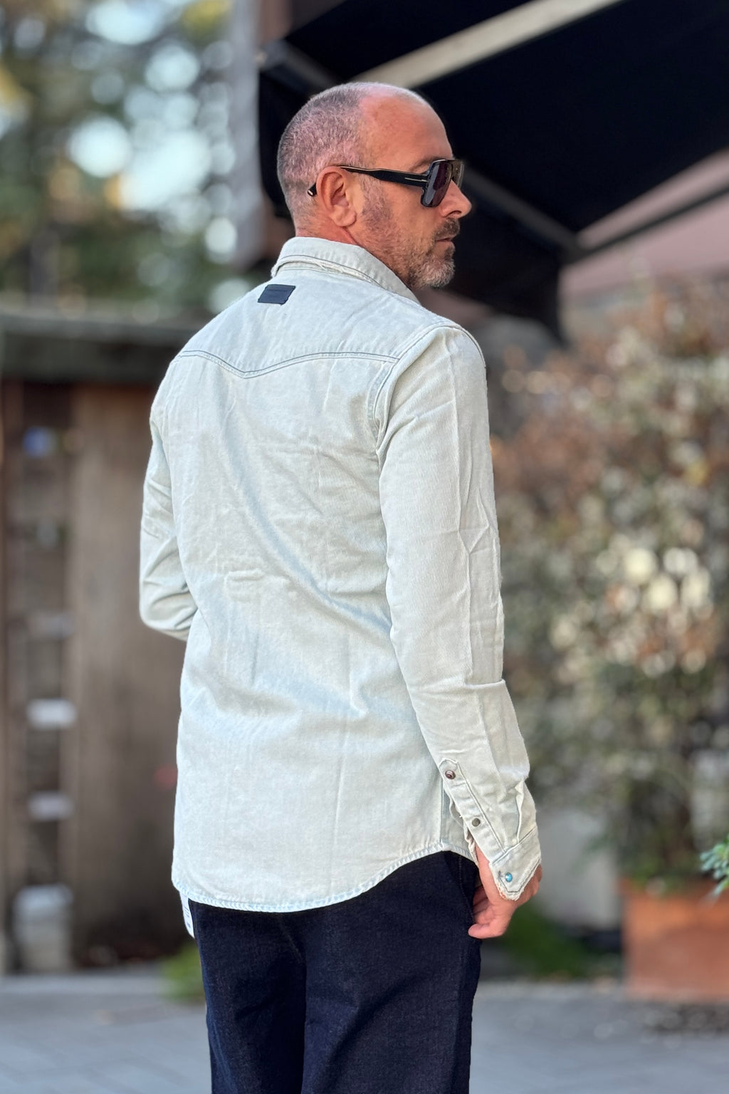 BERNA CAMICIA DENIM DESTROY