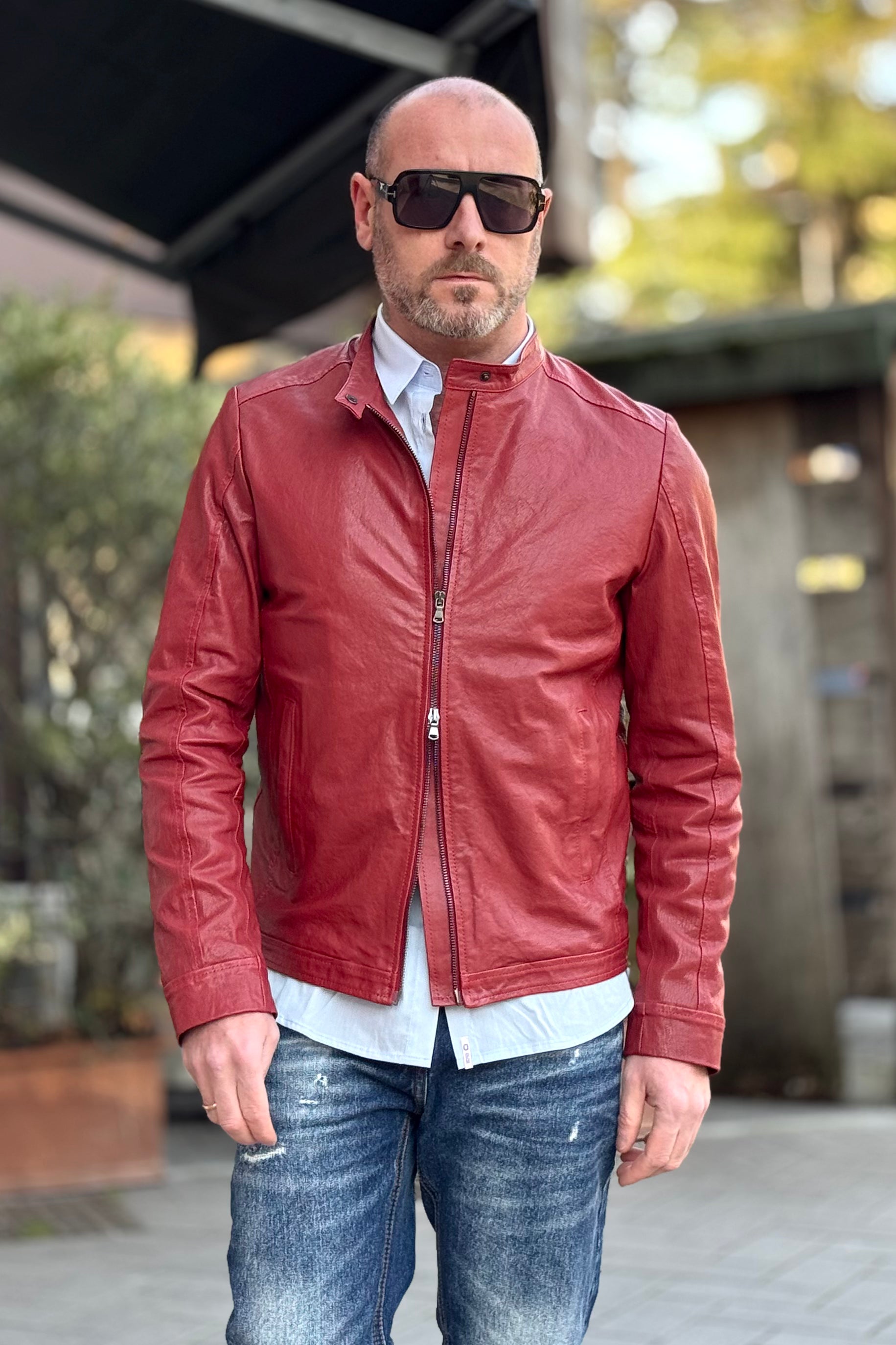 IGN GIUBBINO BIKER IN PELLE DISPONIBILE IN 3 COLORI - Mania Fashion Clothing