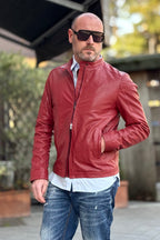 IGN GIUBBINO BIKER IN PELLE DISPONIBILE IN 3 COLORI - Mania Fashion Clothing